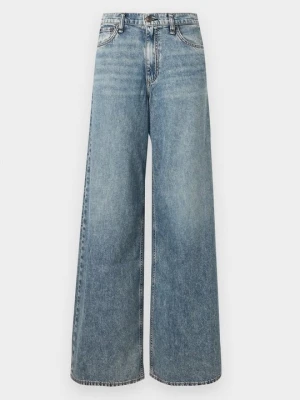 Wide leg rag & bone niebieski
