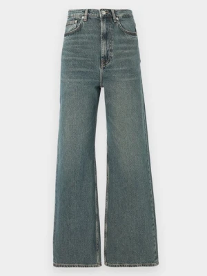 Wide leg Samsøe Samsøe ciemnoniebieski