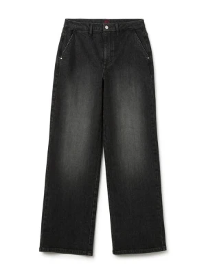 Wide leg Stefanel stalowy