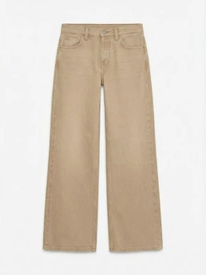 Wide leg Topshop beżowy