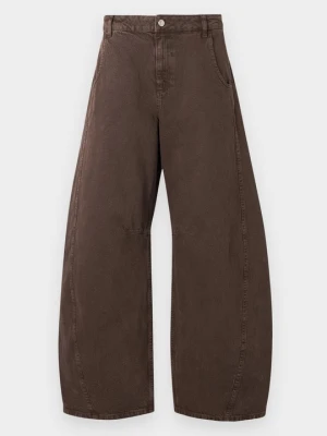 Wide leg Topshop brązowy