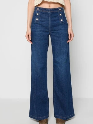 Wide leg TWINSET granatowy