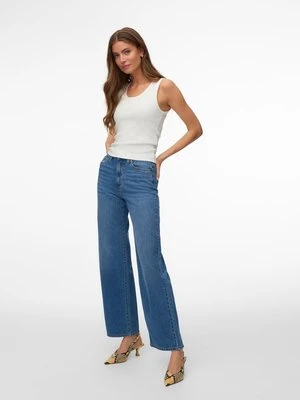Wide leg Vero Moda niebieski denim
