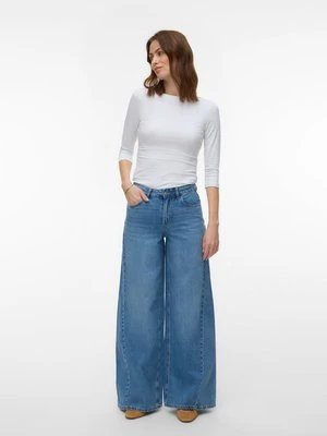 Wide leg Vero Moda niebieski denim
