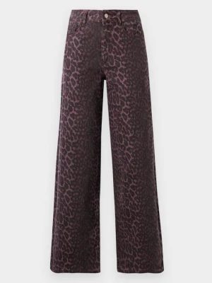 Wide leg Vila ciemnoliliowy