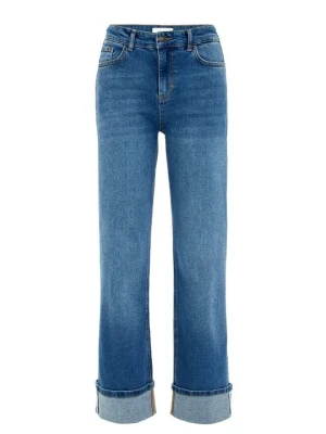 Wide leg WE Fashion niebieski denim