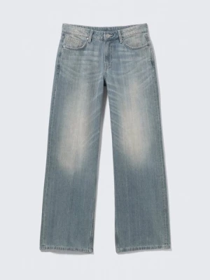 Wide leg Weekday niebieski denim