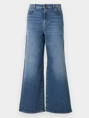 Wide leg Weekend Max Mara ciemnoniebieski