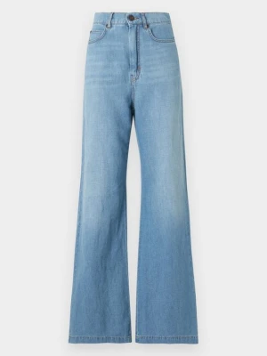 Wide leg Weekend Max Mara granatowy
