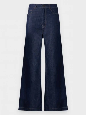 Wide leg Weekend Max Mara granatowy