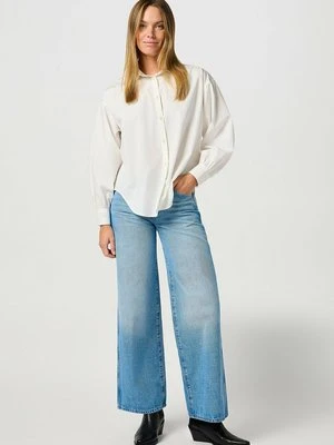 Wide leg Wrangler szafirowy