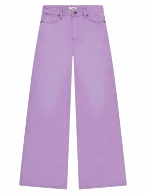 Wide leg Wrangler fioletowy