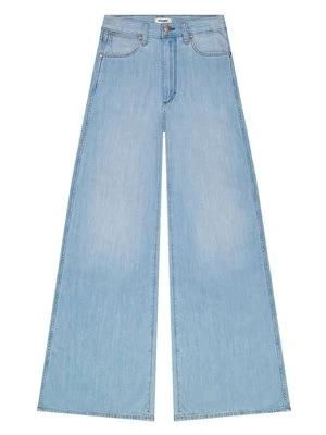 Spodnie materiałowe Wrangler jasnoniebieski denim