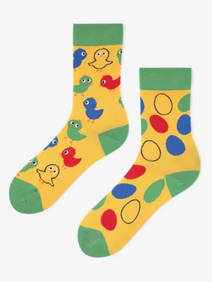 Wielkanocne skarpetki męskie nie do pary Men Easter Chickens Marilyn