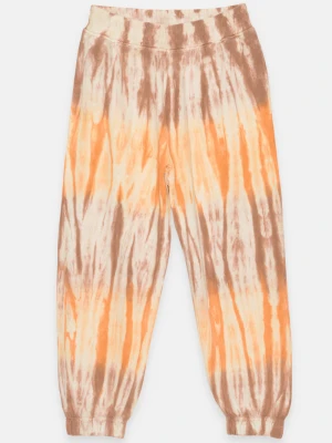 Wielobarwne spodnie dresowe tie dye Reporter