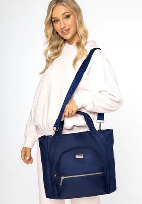 Wielofunkcyjna torba podróżna do samolotu z nylonu granatowa Wittchen