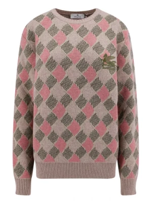 Wielokolorowy Sweter Wełniany dla Mężczyzn Etro