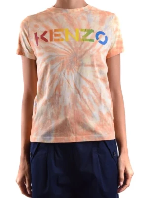 Wielokolorowy T-shirt z krótkim rękawem Kenzo