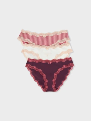 Wielopak 3 majtek z bawełny Etam