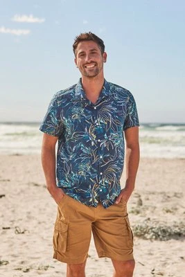 Will męska koszula z nadrukiem - Navy Animal