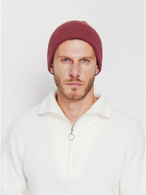 William de Faye Czapka beanie w kolorze bordowym rozmiar: onesize