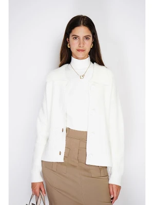 William de Faye Kardigan w kolorze białym rozmiar: 42