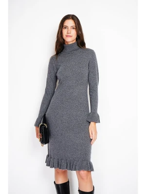 William de Faye Sukienka dzianinowa w kolorze szarym rozmiar: 40