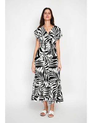 William de Faye Sukienka w kolorze czarno-kremowym rozmiar: 34