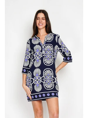 William de Faye Sukienka w kolorze granatowo-białym rozmiar: 36