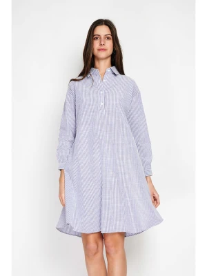 William de Faye Sukienka w kolorze niebiesko-białym rozmiar: 36