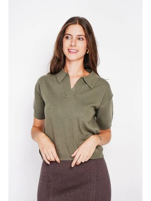 Zdjęcie produktu William de Faye Sweter w kolorze khaki rozmiar: 36