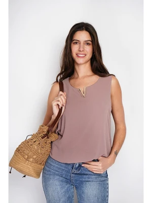 William de Faye Top w kolorze szaroróżowym rozmiar: 42