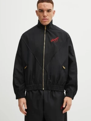 Willy Chavarria kurtka wełniana Ruff Rider kolor czarny przejściowa WCJKT0054-001