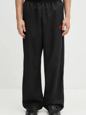 Willy Chavarria spodnie wełniane Ruff Rider męskie kolor czarny w fasonie chinos WCBTM0067-001