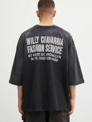 Willy Chavarria t-shirt bawełniany Fashion Services Buffalo męski kolor czarny z nadrukiem WCJSY0110-001