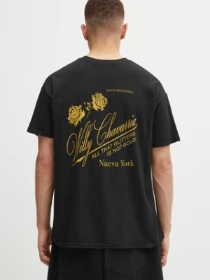 Willy Chavarria t-shirt bawełniany Willy Label Easy męski kolor czarny z nadrukiem WCJSY0147-001