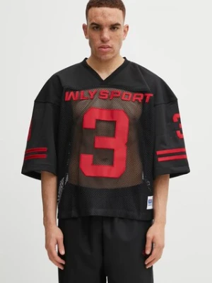 Willy Chavarria t-shirt Willy Football Jersey męski kolor czarny z aplikacją WCJSY0149-001