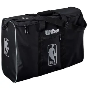 Wilson NBA Authentic 6 Ball Bag WTBA70000, Unisex, Czarne, torby, poliester, rozmiar: One size