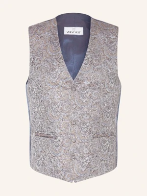 Wilvorst Kamizelka Garniturowa Extra Slim Fit blau