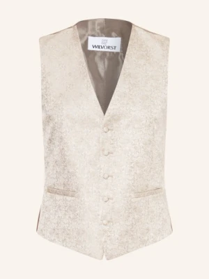 Wilvorst Kamizelka Garniturowa O Kroju Extra Slim Fit beige