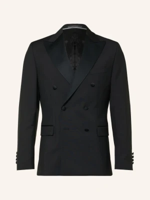 Wilvorst Marynarka Smokingowa O Kroju Slim Fit schwarz 010 SCHWARZ