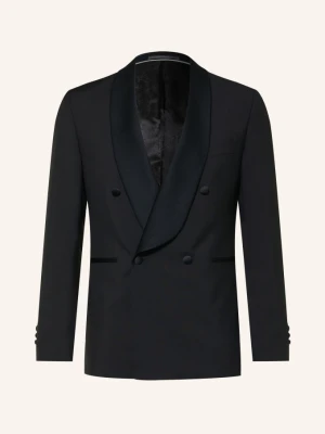 Wilvorst Marynarka Smokingowa O Kroju Slim Fit schwarz 010 SCHWARZ