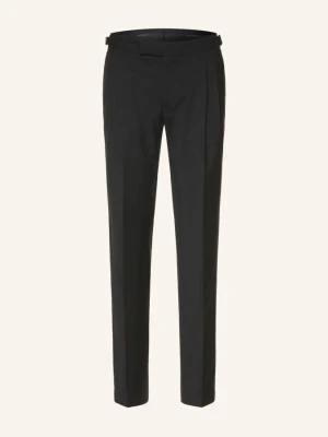 Wilvorst Spodnie Smokingowe O Kroju Regular Fit schwarz 010 SCHWARZ