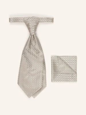 Wilvorst Zestaw: Krawat I Poszetka beige
