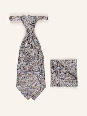 Wilvorst Zestaw: Krawat I Poszetka blau