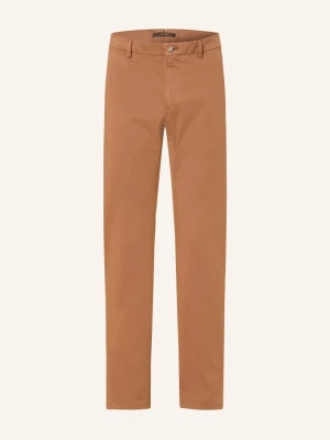 Windsor. Chinosy Cino-D O Kroju Slim Fit braun BRĄZOWY