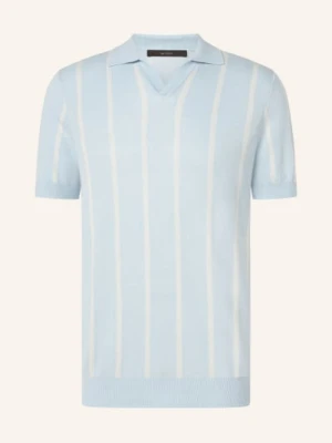 Windsor. Dzianinowa Koszulka Polo Lindo Z Dodatkiem Lnu blau