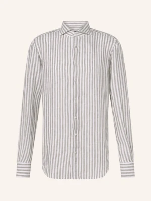 Windsor. Koszula Lniana Lano Slim Fit weiss