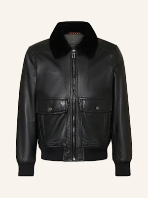 Windsor. Kurtka Skórzana Arturo schwarz