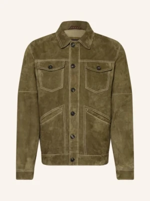 Windsor. Kurtka Skórzana gruen